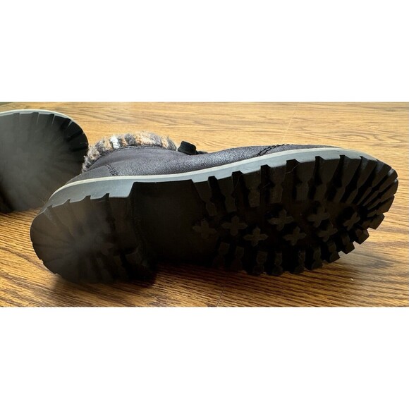 Cliffs by White Mountain Ankle Boot Womens 6M Lace Up Black Hiker Bootie - Picture 8 of 9